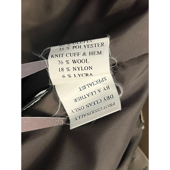 Vtg LL BEAN Goatskin Leather A2 Bomber Jacket Men's L Tall Brown Flight Coat USA - Picture 10 of 14